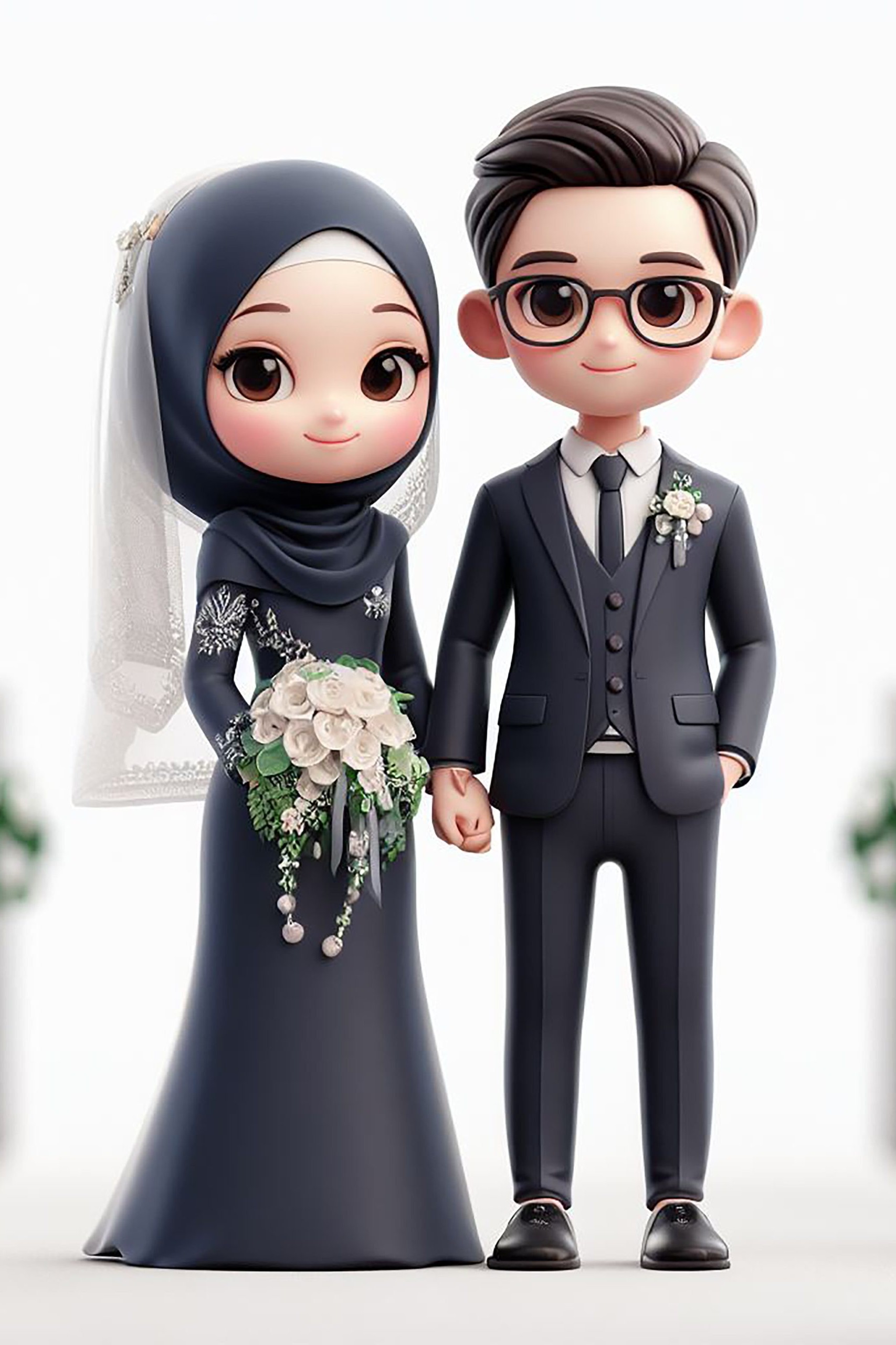Wedding-navy-moslem-couple-scaled cc